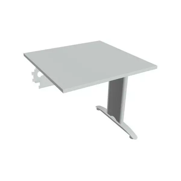 Rokovací stôl Flex, 80x75,5x80 cm, sivý/kov