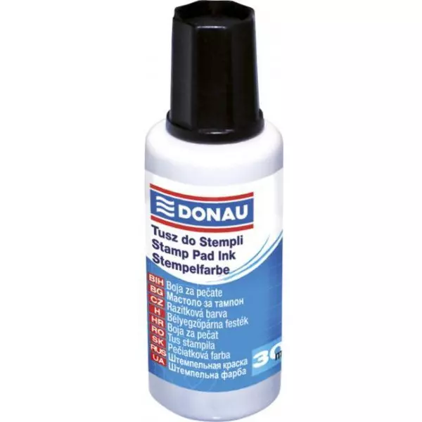 Pečiatková farba DONAU čierna 30ml