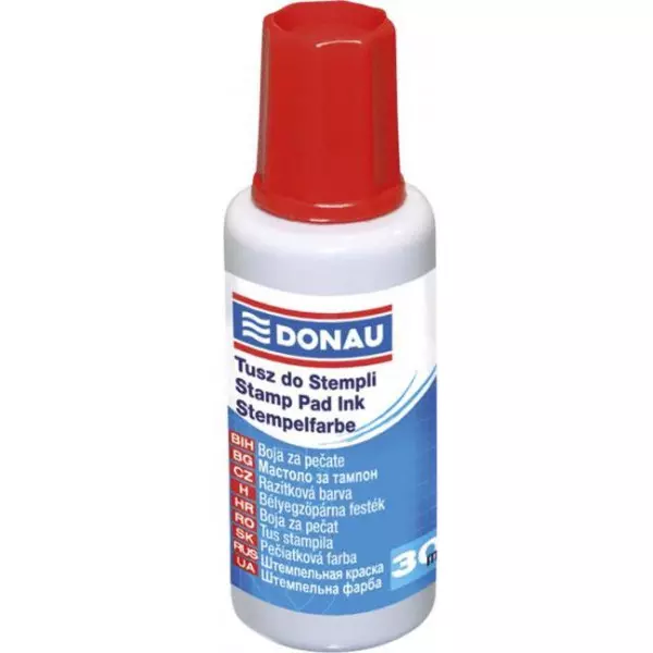 Pečiatková farba DONAU červená 30ml