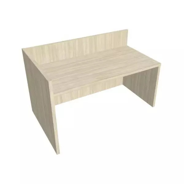 Recepčný pult ASSIST 160 ľavý, 167 x 80 (100) x 74 (100) cm, agát