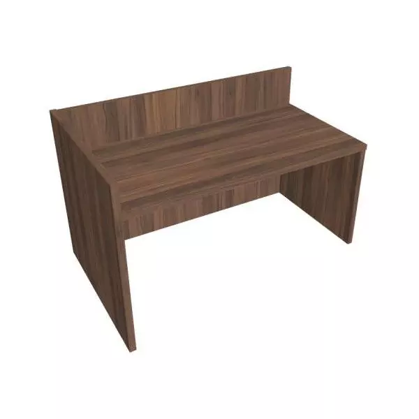 Recepčný pult ASSIST 160 ľavý, 167 x 80 (100) x 74 (100) cm, orech
