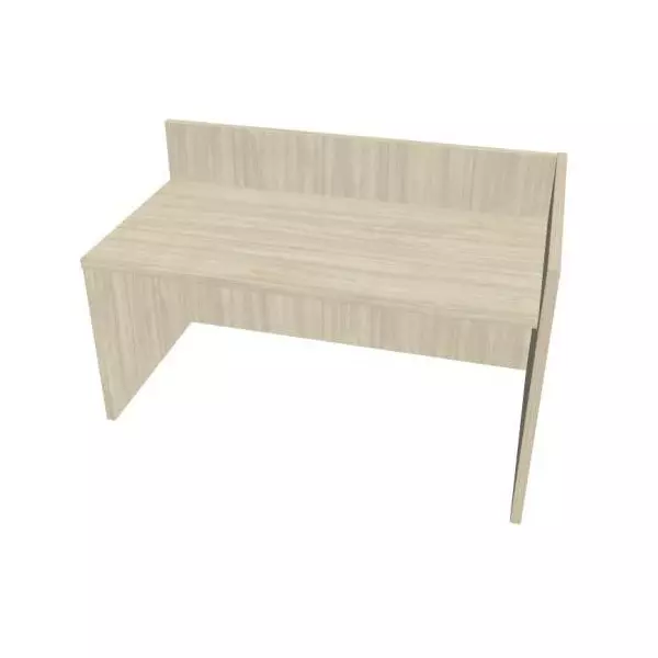 Recepčný pult ASSIST 160 pravý, 167 x 80 (100) x 74 (100) cm, agát
