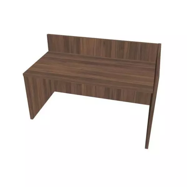 Recepčný pult ASSIST 160 pravý, 167 x 80 (100) x 74 (100) cm, orech