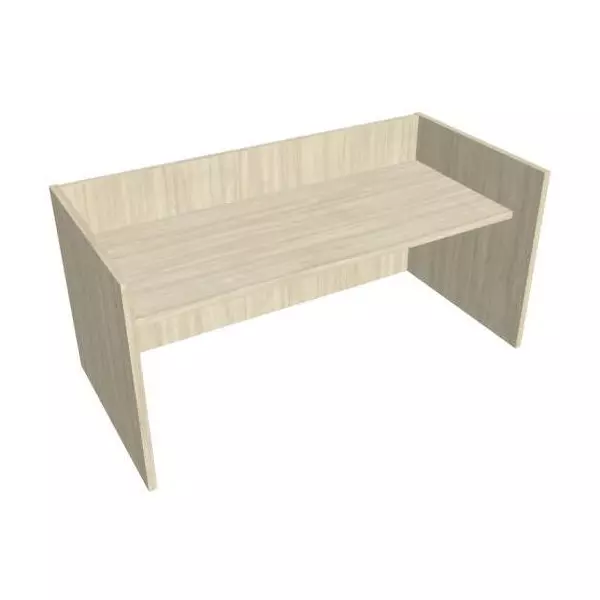 Recepčný pult ASSIST 200, 207 x 80 (100) x 74 (100) cm, agát