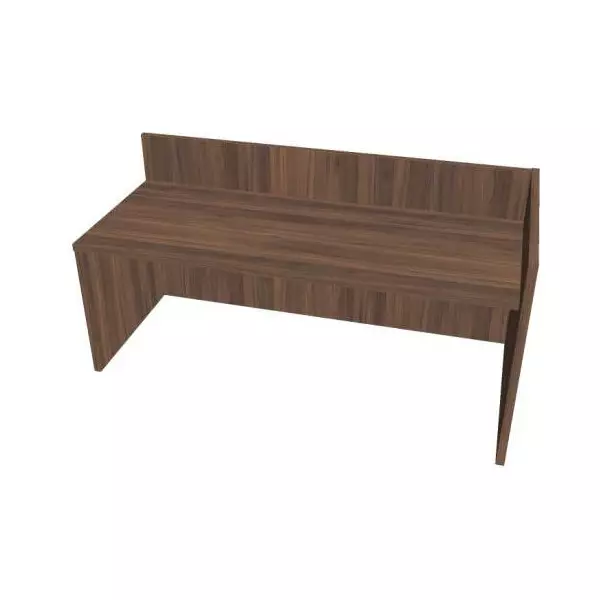 Recepčný pult ASSIST 200 pravý, 207 x 80 (100) x 74 (100) cm, orech