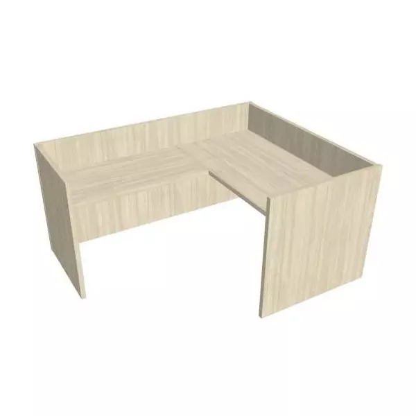 Recepčný pult ASSIST 160 rohový ľavý, 167 x 204 x 74 (100) cm, agát