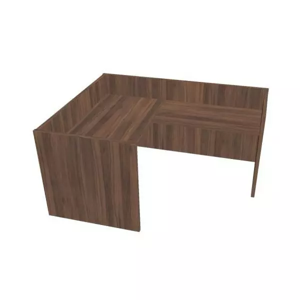 Recepčný pult ASSIST 160 rohový pravý, 167 x 204 x 74 (100) cm, orech