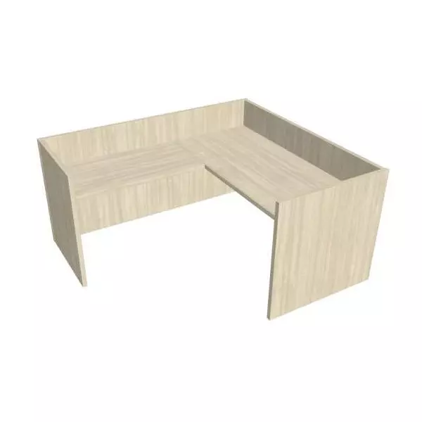 Recepčný pult ASSIST 180 rohový ľavý, 187 x 204 x 74 (100) cm, agát