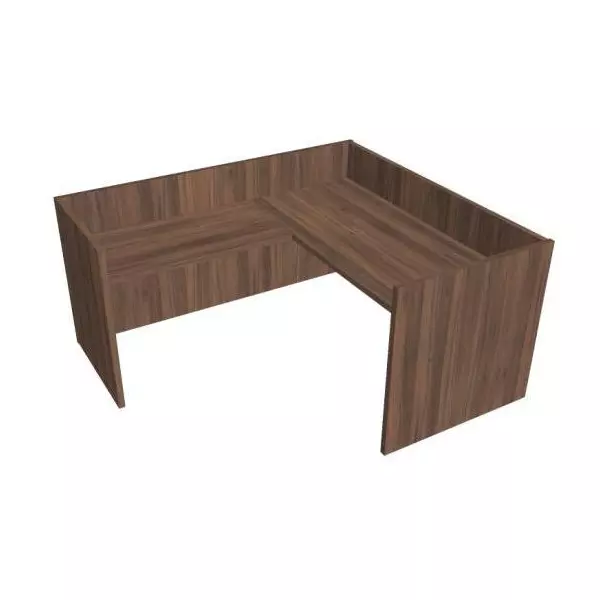 Recepčný pult ASSIST 180 rohový ľavý, 187 x 204 x 74 (100) cm, orech