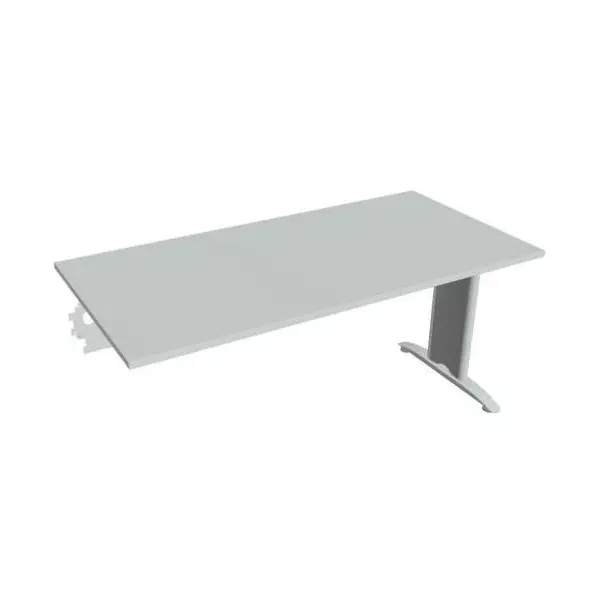 Rokovací stôl Flex, 160x75,5x80 cm, sivý/kov