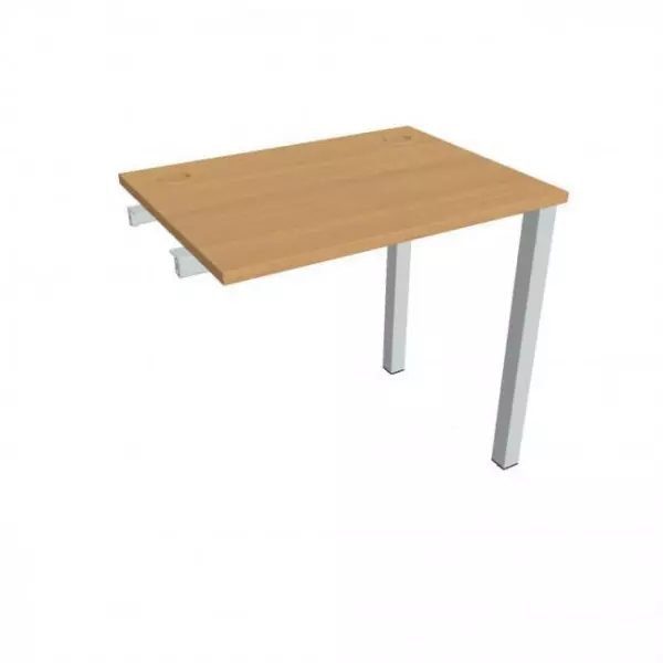 Pracovný stôl Uni k pozdĺ. reťazeniu, 80x75,5x60 cm, buk/sivá
