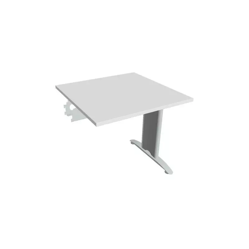 Rokovací stôl Flex, 80x75,5x80 cm, biely/kov Rokovací stôl Flex, 80x75,5x80 cm, biely/kov