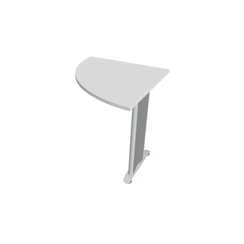Doplnkový stôl Cross, 80x75,5x80 cm, biela/kov Doplnkový stôl Cross, 80x75,5x80 cm, biela/kov