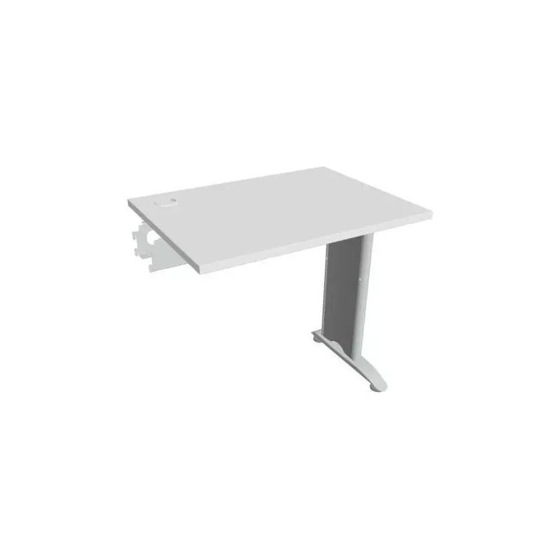 Pracovný stôl Flex, 80x75,5x60 cm, biely/kov Pracovný stôl Flex, 80x75,5x60 cm, biely/kov