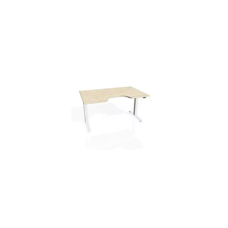 Pracovný stôl Motion Ergo, ZO, 2S, 120x70,5-120,5x90 cm, agát/biela Pracovný stôl Motion Ergo, ZO, 2S, 120x70,5-120,5x90 cm, agát/biela