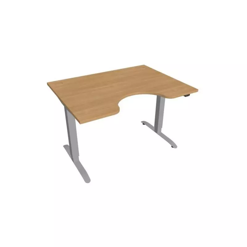 Pracovný stôl Motion Ergo, ZO, 2S, 120x70,5-120,5x90 cm, dub/sivá Pracovný stôl Motion Ergo, ZO, 2S, 120x70,5-120,5x90 cm, dub/sivá
