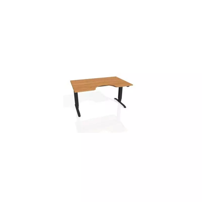 Pracovný stôl Motion Ergo, ZO, 3S, 120x61-128x90 cm, jelša/čierna Pracovný stôl Motion Ergo, ZO, 3S, 120x61-128x90 cm, jelša/čierna