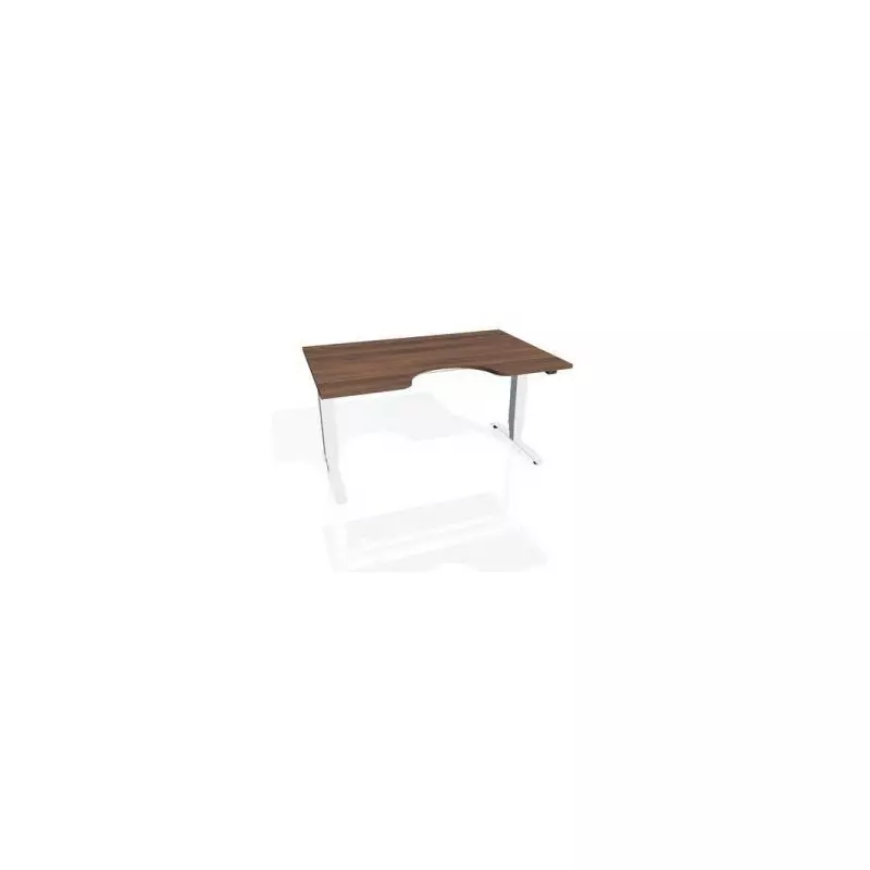 Pracovný stôl Motion Ergo, ZO, 3S, 140x61-128,x90 cm, orech/biela Pracovný stôl Motion Ergo, ZO, 3S, 140x61-128,x90 cm, orech/biela