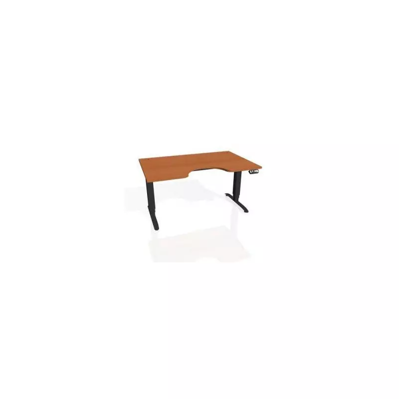 Pracovný stôl Motion Ergo, PO, 3S, 180x61-128x90 cm, čerešňa/čierna Pracovný stôl Motion Ergo, PO, 3S, 180x61-128x90 cm, čerešňa/čierna