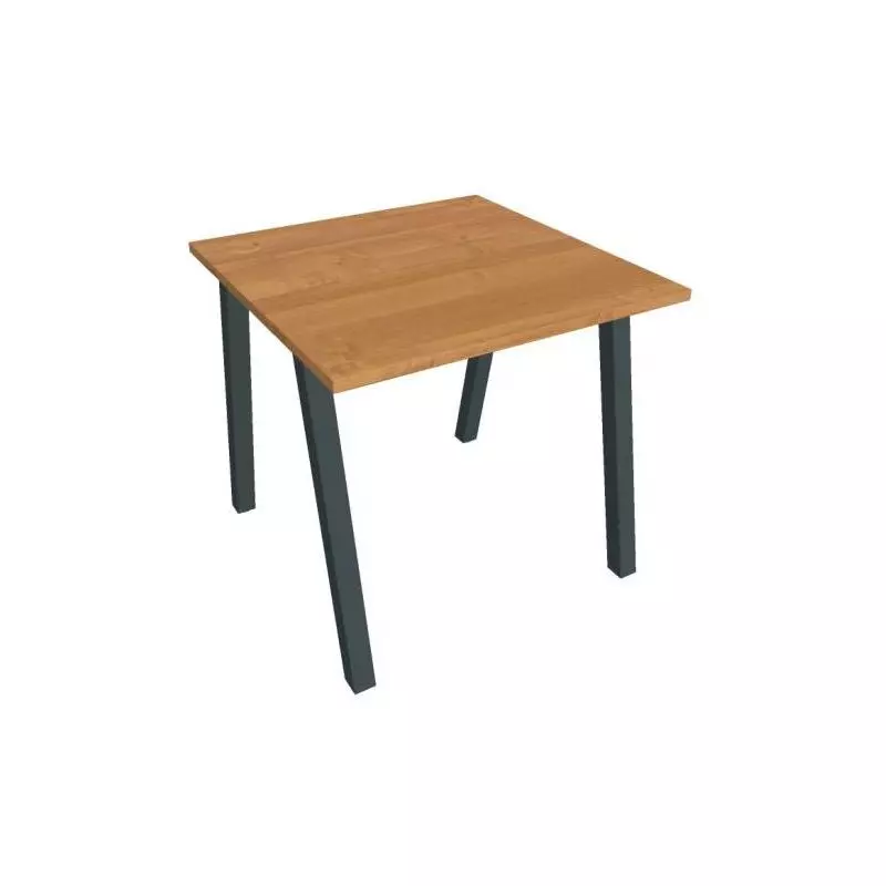 Pracovný stôl UNI A, 80x75,5x80 cm, jelša/čierna Pracovný stôl UNI A, 80x75,5x80 cm, jelša/čierna