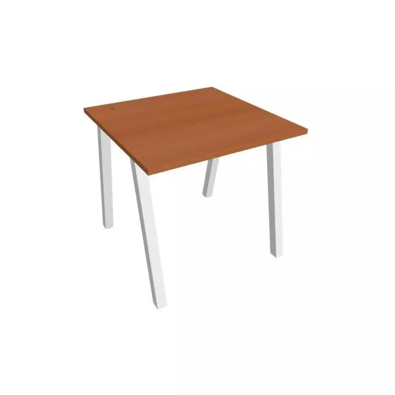 Pracovný stôl UNI A, 80x75,5x80 cm, čerešňa/biela Pracovný stôl UNI A, 80x75,5x80 cm, čerešňa/biela