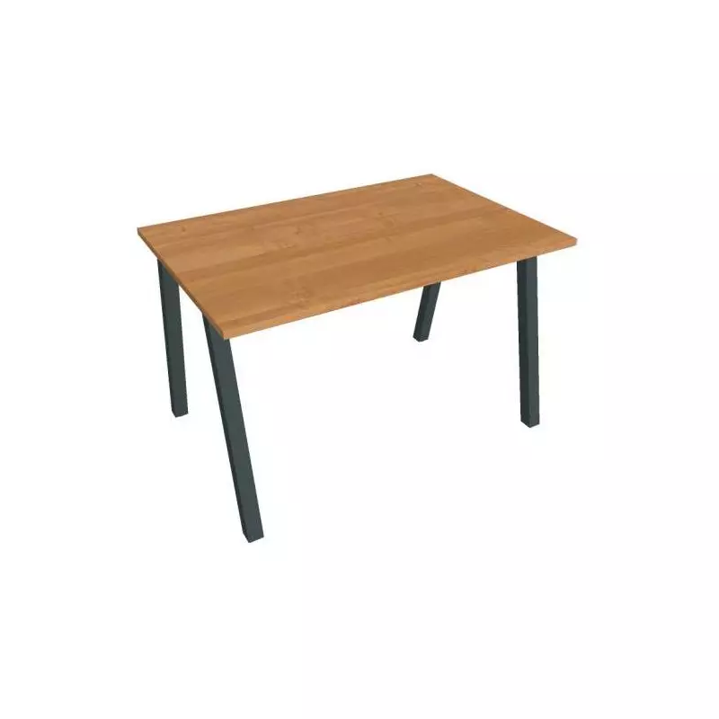 Pracovný stôl UNI A, 120x75,5x80 cm, jelša/čierna Pracovný stôl UNI A, 120x75,5x80 cm, jelša/čierna
