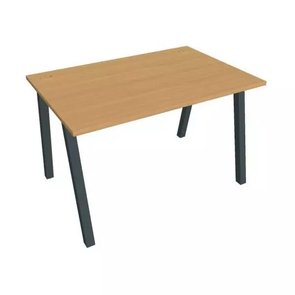 Pracovný stôl UNI A, 120x75,5x80 cm, buk/čierna