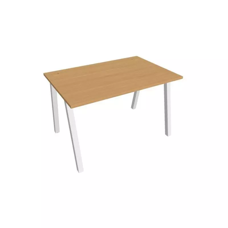 Pracovný stôl UNI A, 120x75,5x80 cm, buk/biela Pracovný stôl UNI A, 120x75,5x80 cm, buk/biela