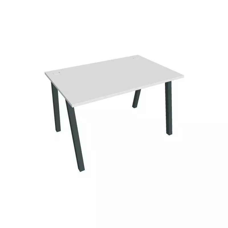 Pracovný stôl UNI A, 120x75,5x80 cm, biela/čierna Pracovný stôl UNI A, 120x75,5x80 cm, biela/čierna