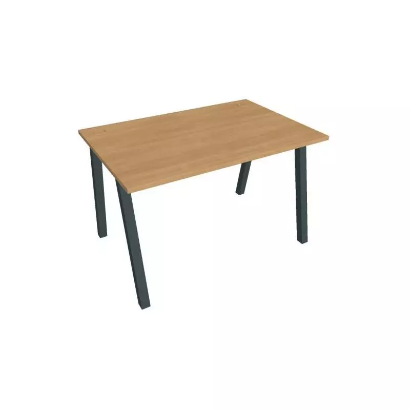 Pracovný stôl UNI A, 120x75,5x80 cm, dub/čierna Pracovný stôl UNI A, 120x75,5x80 cm, dub/čierna