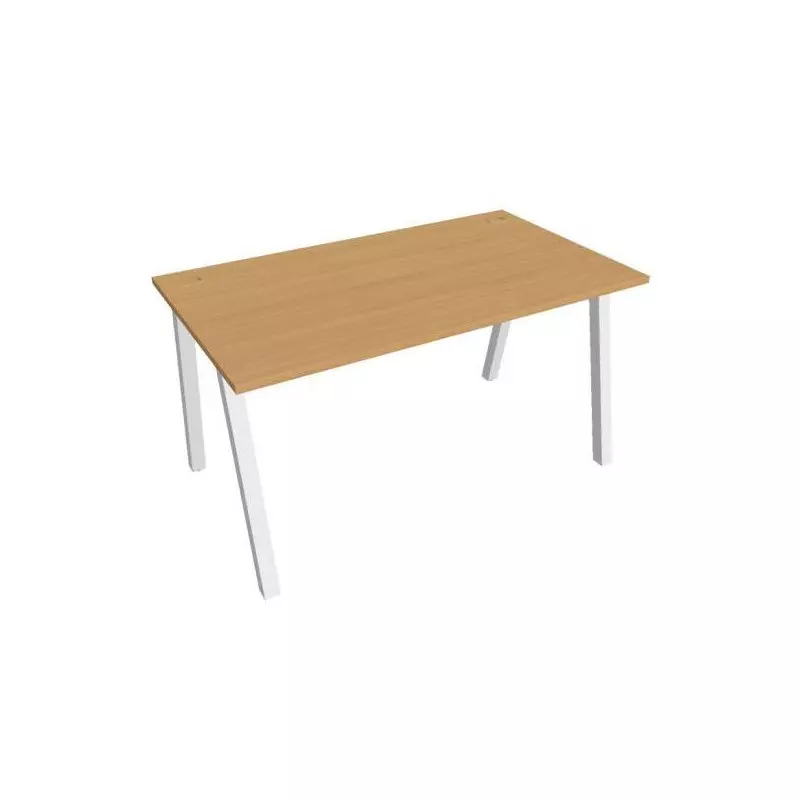 Pracovný stôl UNI A, 140x75,5x80 cm, buk/biela Pracovný stôl UNI A, 140x75,5x80 cm, buk/biela