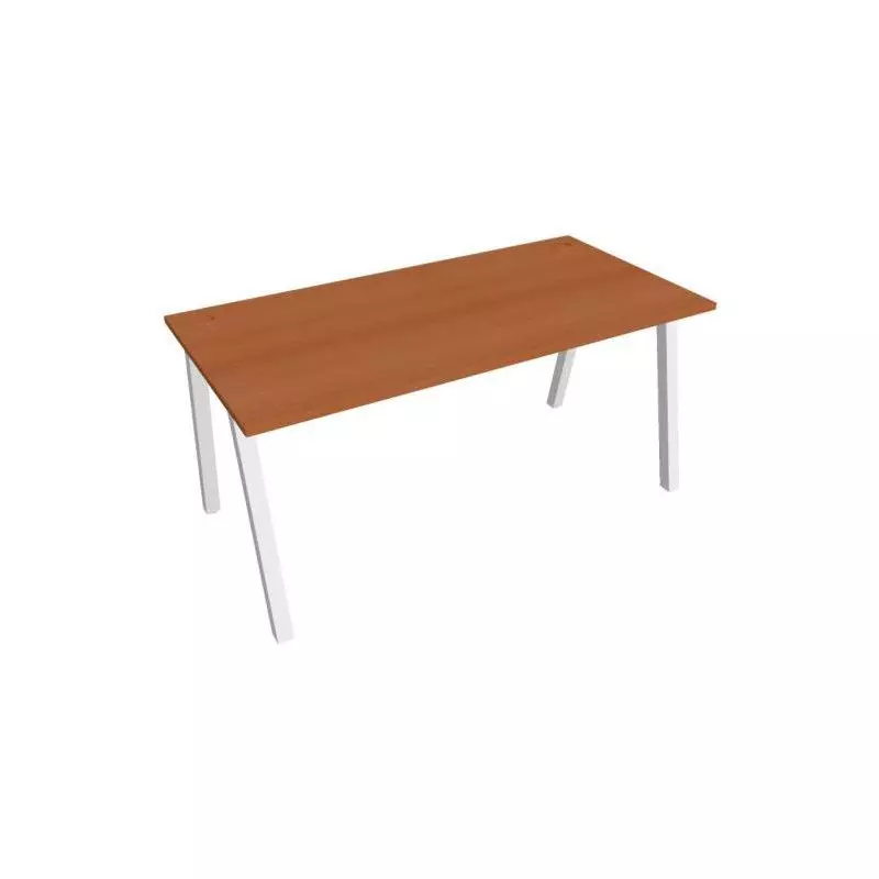 Pracovný stôl UNI A, 160x75,5x80 cm, čerešňa/biela Pracovný stôl UNI A, 160x75,5x80 cm, čerešňa/biela