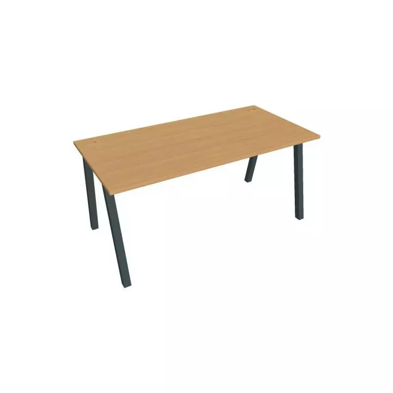 Pracovný stôl UNI A, 160x75,5x80 cm, buk/čierna Pracovný stôl UNI A, 160x75,5x80 cm, buk/čierna