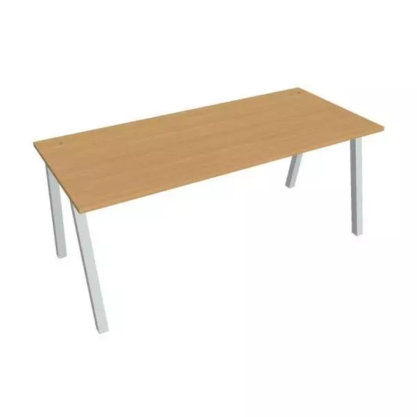 Pracovný stôl UNI A, 180x75,5x80 cm, buk/sivá