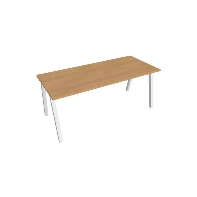 Pracovný stôl UNI A, 180x75,5x80 cm, dub/biela Pracovný stôl UNI A, 180x75,5x80 cm, dub/biela