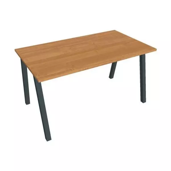 Rokovací stôl UNI A, 140x75,5x80 cm, jelša/čierna