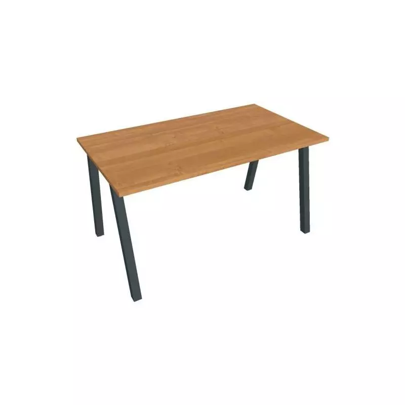 Rokovací stôl UNI A, 140x75,5x80 cm, jelša/čierna Rokovací stôl UNI A, 140x75,5x80 cm, jelša/čierna