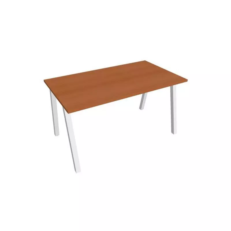 Rokovací stôl UNI A, 140x75,5x80 cm, čerešňa/biela Rokovací stôl UNI A, 140x75,5x80 cm, čerešňa/biela