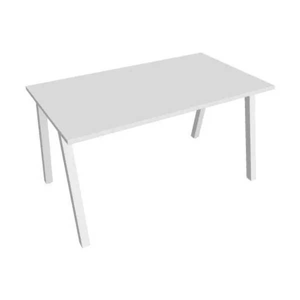 Rokovací stôl UNI A, 140x75,5x80 cm, biela/biela