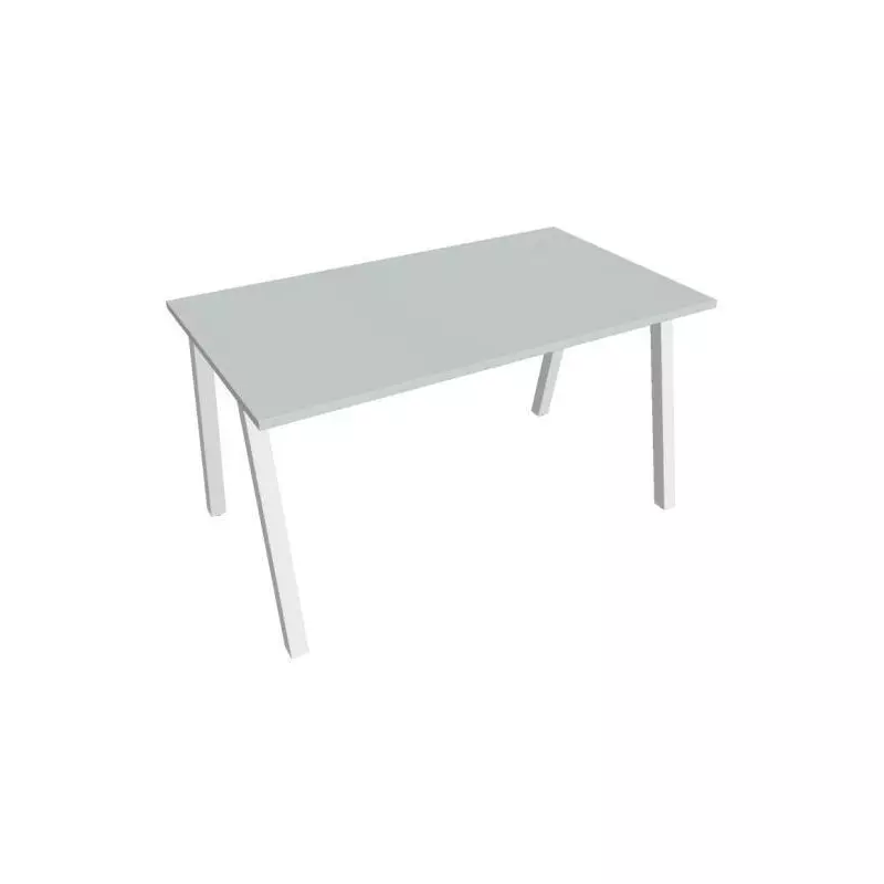 Rokovací stôl UNI A, 140x75,5x80 cm, sivá/biela Rokovací stôl UNI A, 140x75,5x80 cm, sivá/biela