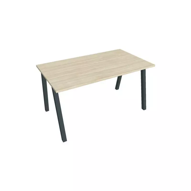 Rokovací stôl UNI A, 140x75,5x80 cm, agát/čierna Rokovací stôl UNI A, 140x75,5x80 cm, agát/čierna