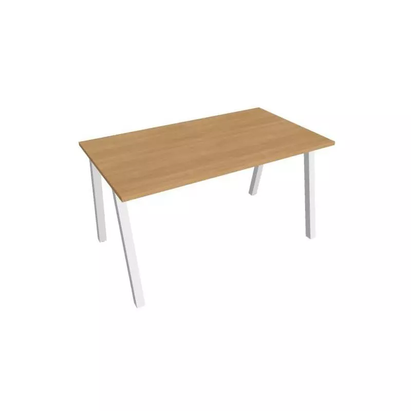 Rokovací stôl UNI A, 140x75,5x80 cm, dub/biela Rokovací stôl UNI A, 140x75,5x80 cm, dub/biela