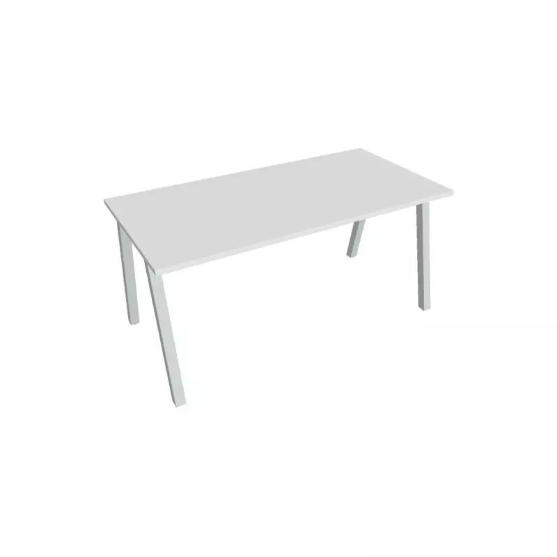 Rokovací stôl UNI A, 160x75,5x80 cm, biela/sivá Rokovací stôl UNI A, 160x75,5x80 cm, biela/sivá