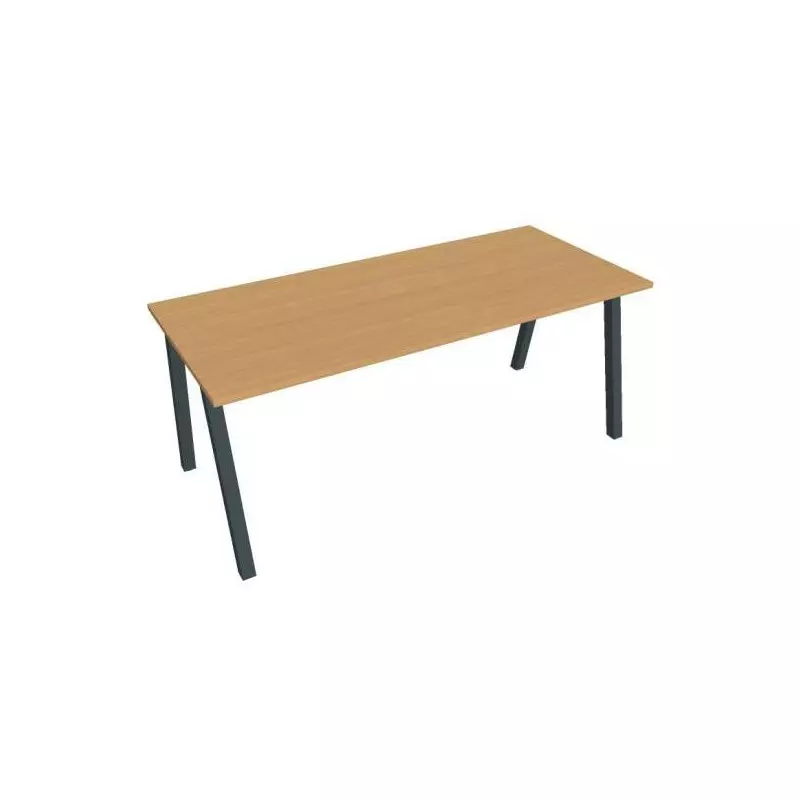 Rokovací stôl UNI A, 180x75,5x80 cm, buk/čierna Rokovací stôl UNI A, 180x75,5x80 cm, buk/čierna
