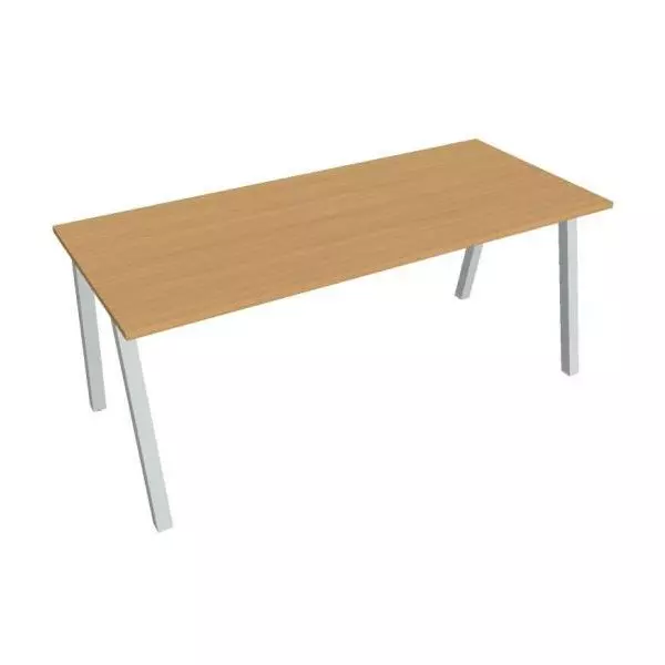 Rokovací stôl UNI A, 180x75,5x80 cm, buk/sivá