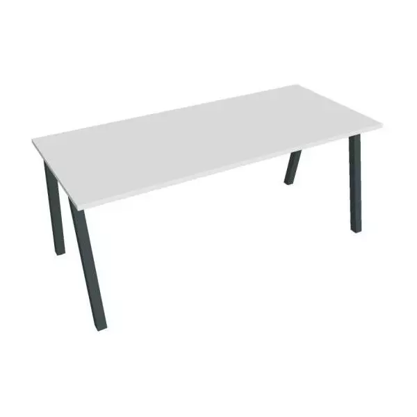 Rokovací stôl UNI A, 180x75,5x80 cm, biela/čierna