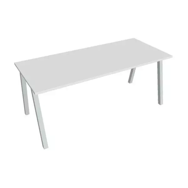 Rokovací stôl UNI A, 180x75,5x80 cm, biela/sivá