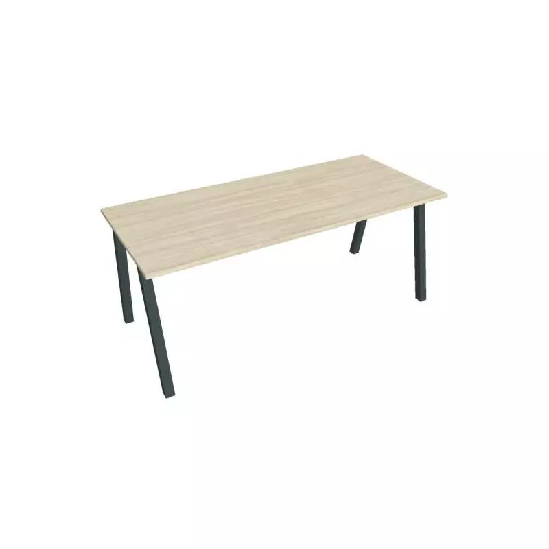 Rokovací stôl UNI A, 180x75,5x80 cm, agát/čierna Rokovací stôl UNI A, 180x75,5x80 cm, agát/čierna