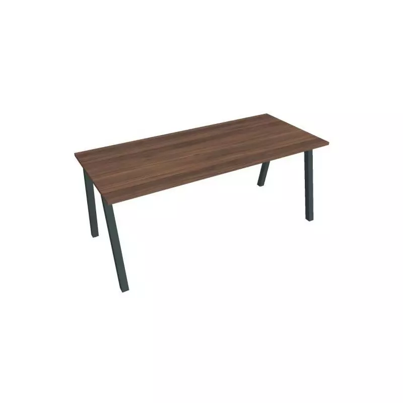 Rokovací stôl UNI A, 180x75,5x80 cm, orech/čierna Rokovací stôl UNI A, 180x75,5x80 cm, orech/čierna