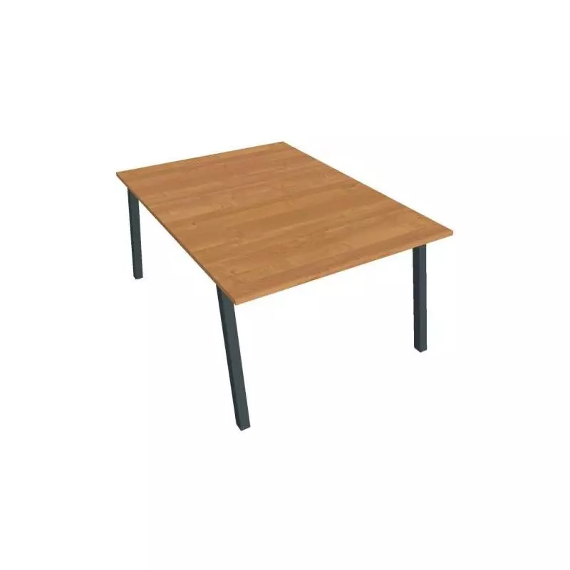 Pracovný stôl UNI A, 120x75,5x160 cm, jelša/čierna Pracovný stôl UNI A, 120x75,5x160 cm, jelša/čierna